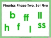 Phonics Phase 2, Set 5 - h, b, f, ff, l, ll, ss Teaching Resources (slide 1/358)